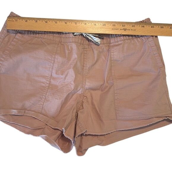 Vuori Ripstop Four Pockets Cotton Elastic Waist Raw Hem Shorts Size Small - Picture 10 of 11